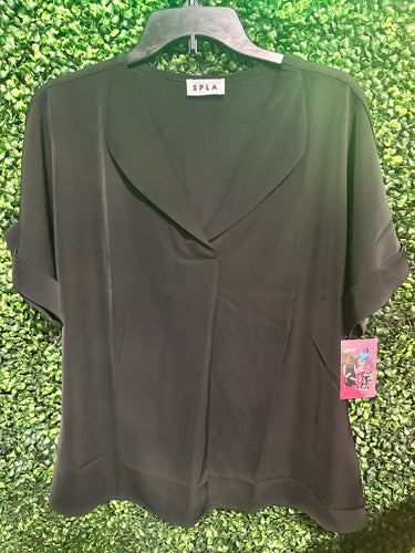Black Basic Dressy Top