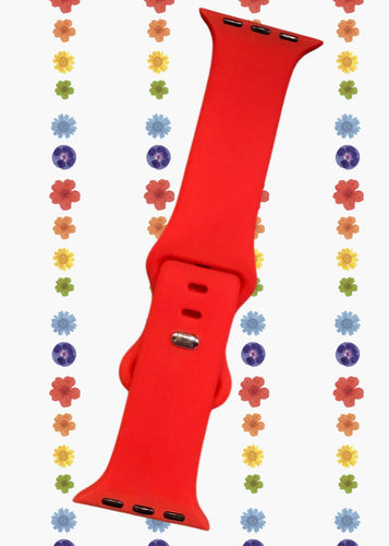 Bold Red Sports Apple Watch Bands