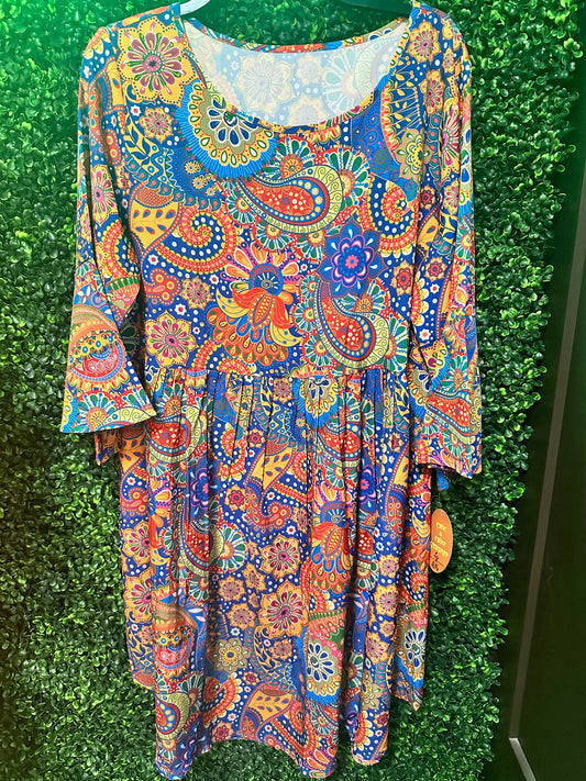 Colorful Paisley & Floral Tunic