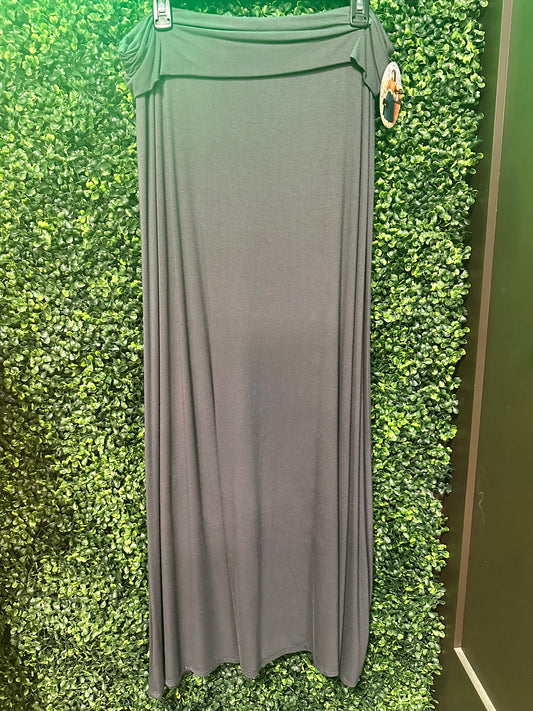 Gray Maxi Skirt
