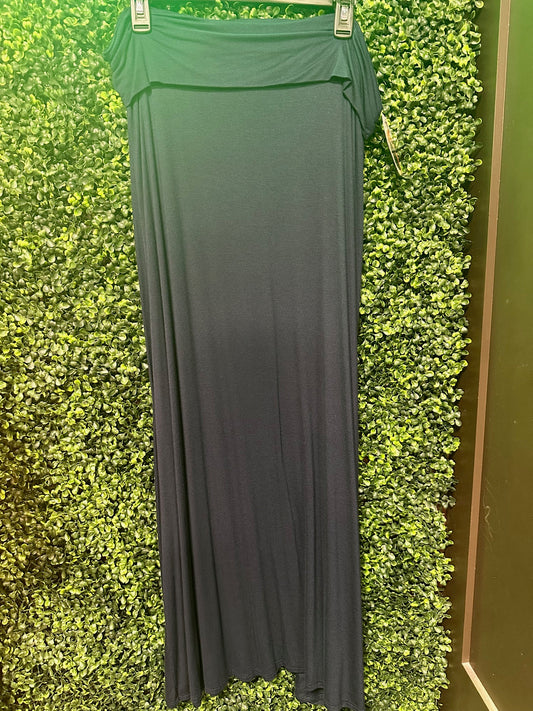 Navy Blue Maxi Skirt