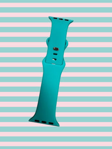 Teal Blue Sports Apple Watch Band
