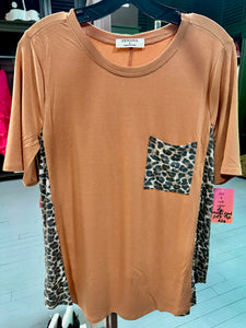 Leopard & Colorful Casual Top