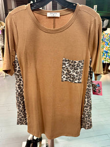 Leopard & Colorful Casual Top