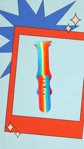Funky Bright Striped Apple Watch Band