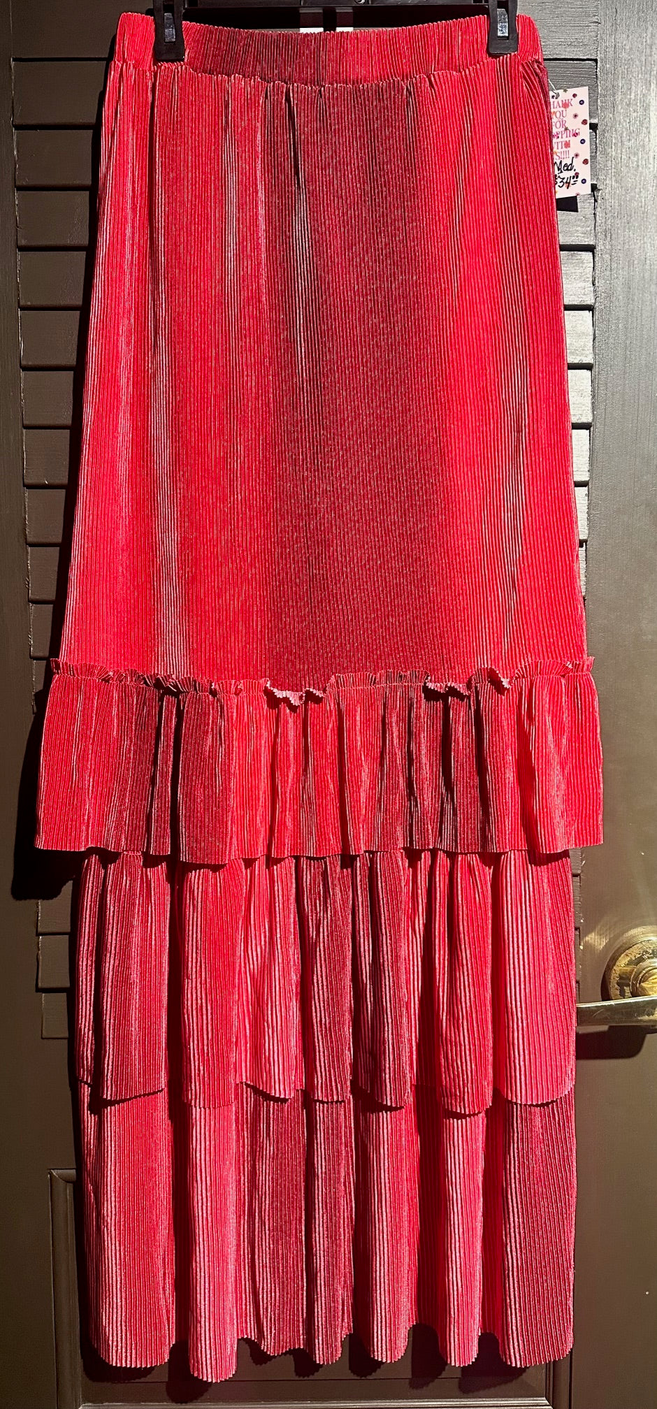 Ribbed Maxi Ruffled Skirt (2 Options)