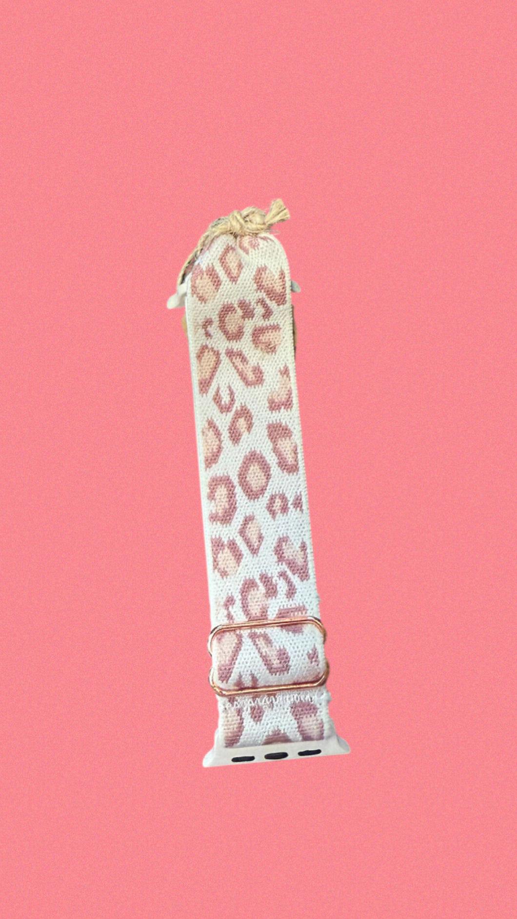 Mauve Pink Leopard Apple Watch Band
