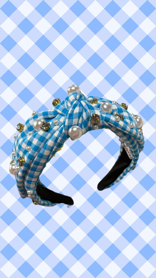 BLUE CHECKED