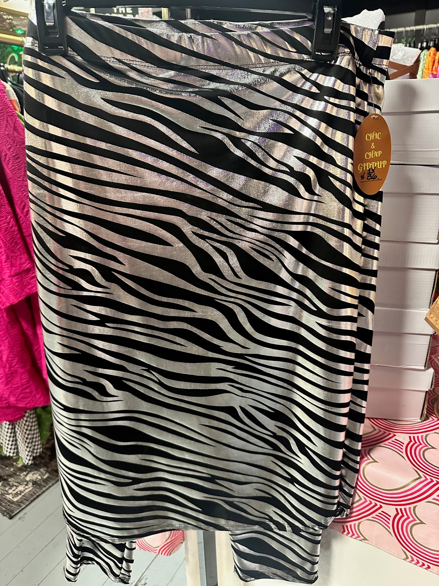 Tiger Print Athletic Skirt W/ Leggings