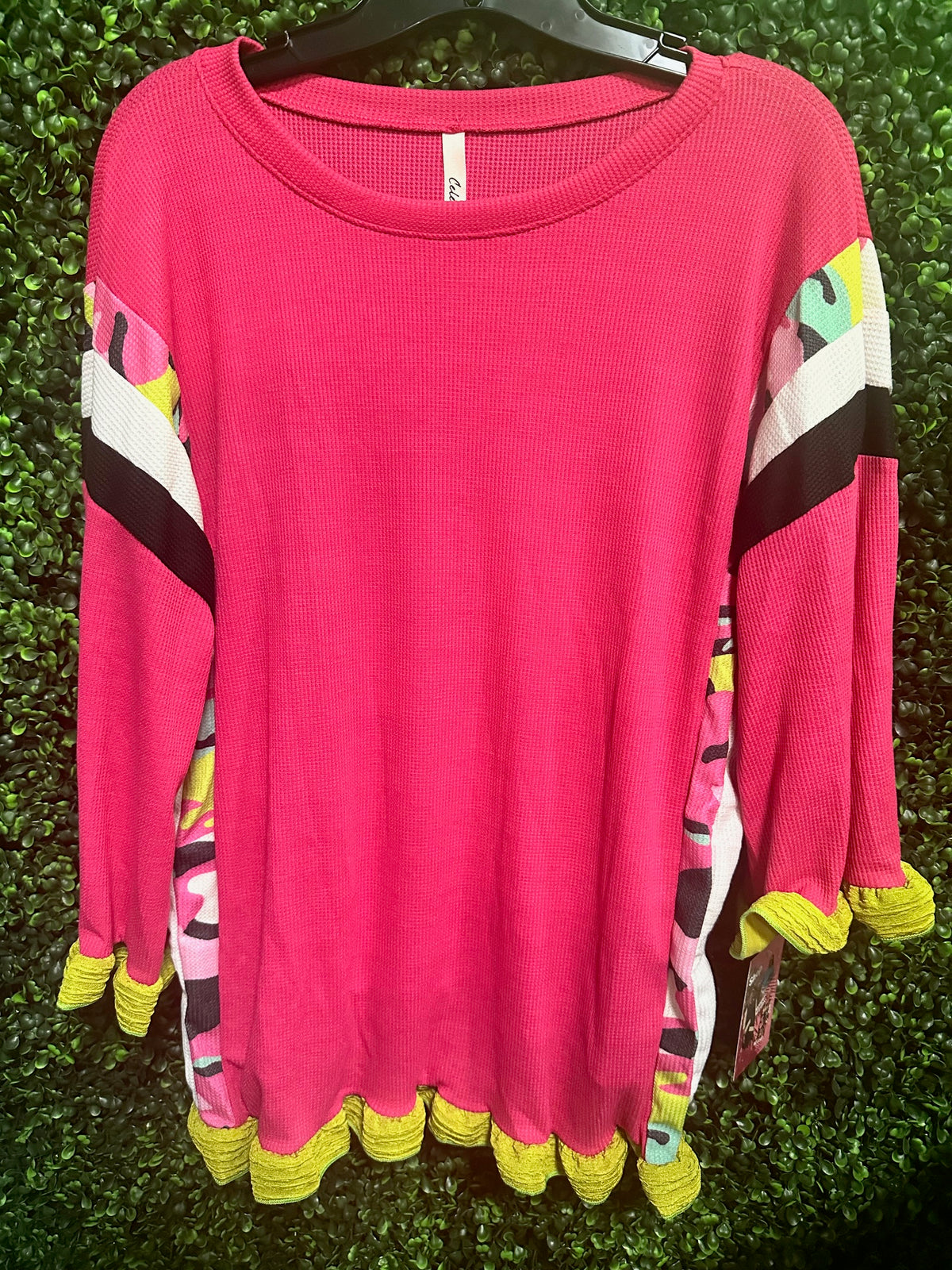 Pink Multi-Colored Fun/Funky Top