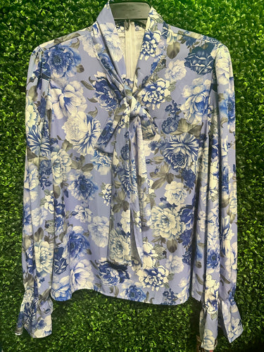 Blue/Purple Ruffle Plus Size Top