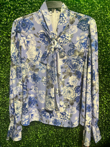 Blue/Purple Ruffle Plus Size Top