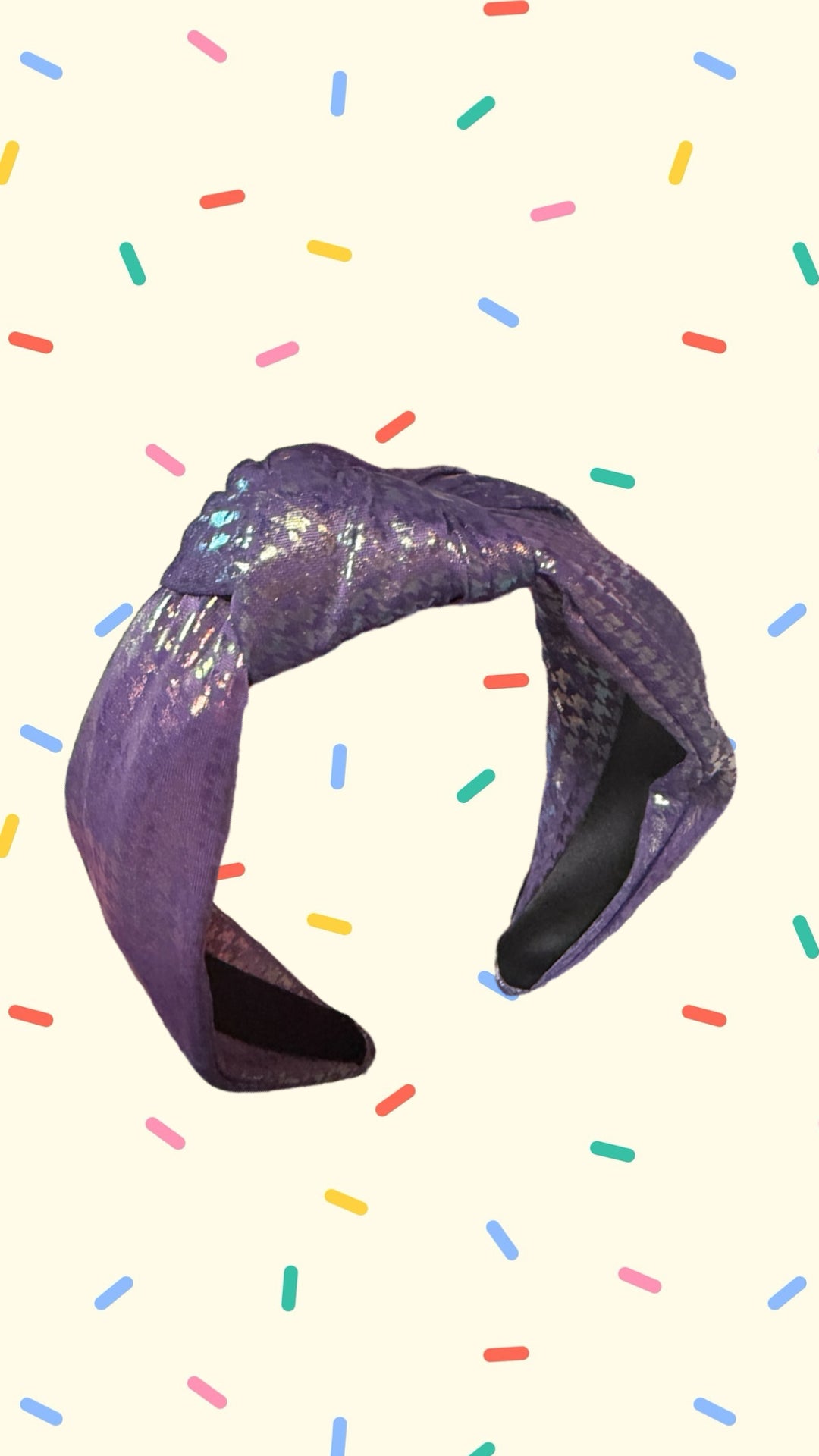 Iridescent Houndstooth Headband (3 Options)
