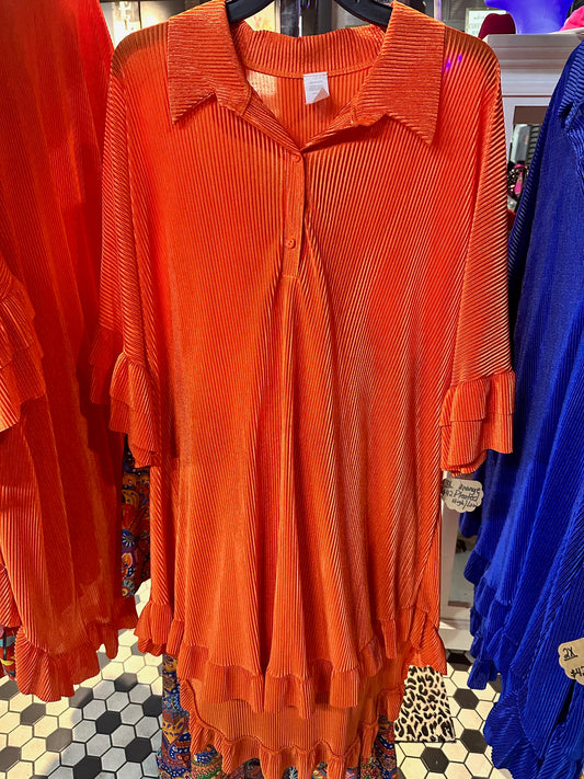 Adorable High-Low Ruffle Top/Tunic