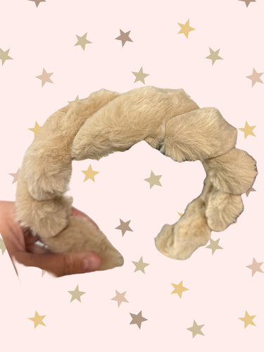 Light Pink Fuzzy Twisted Headband