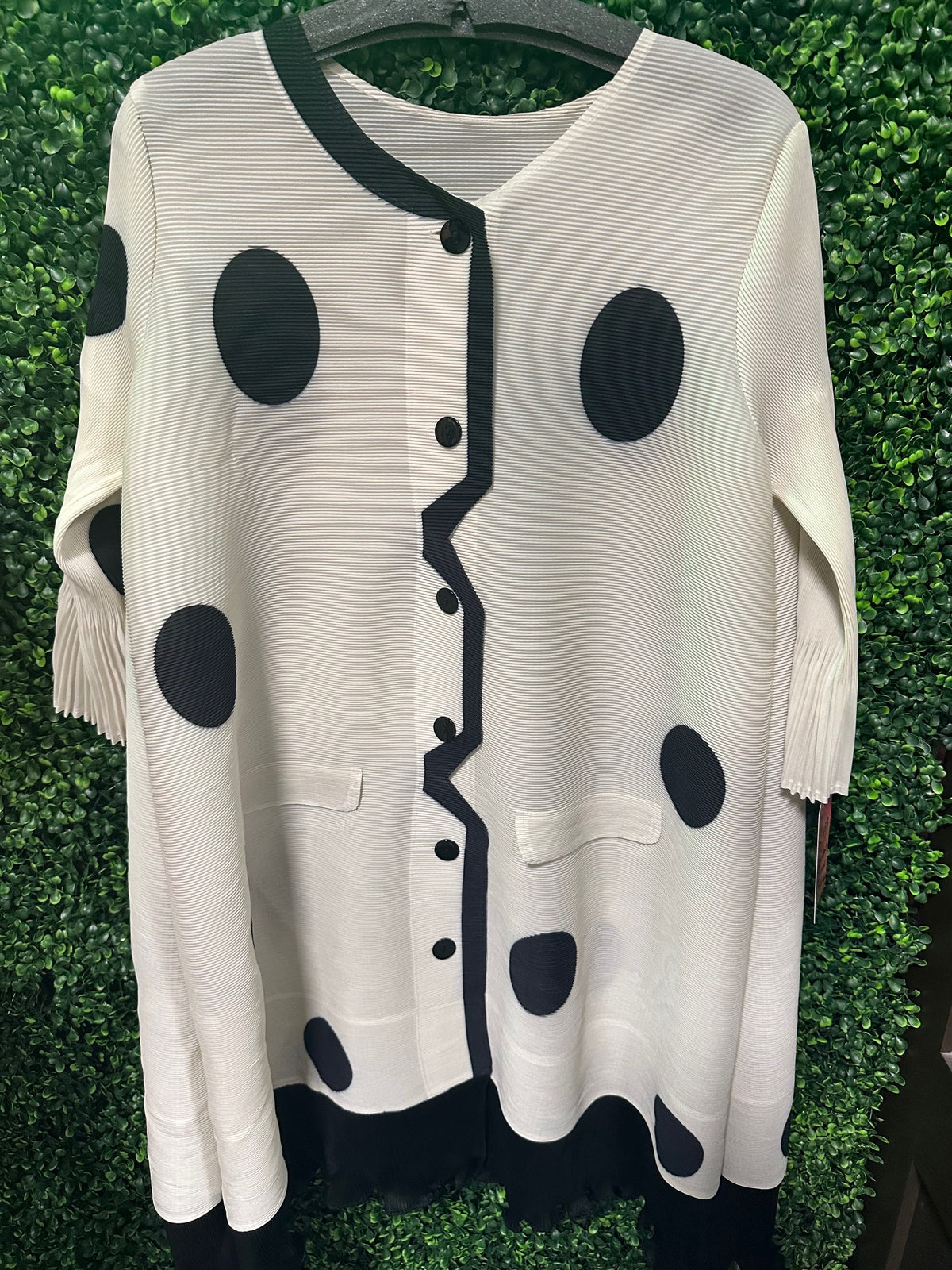 Designer Style Polka Dot Jacket/Top