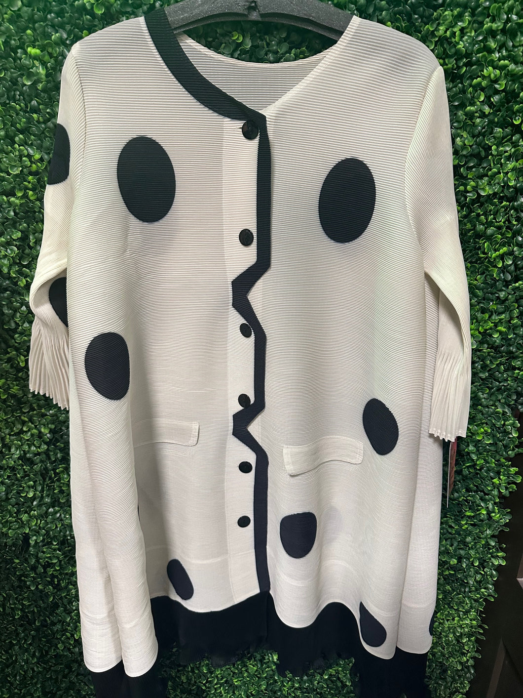 Designer Style Polka Dot Jacket/Top