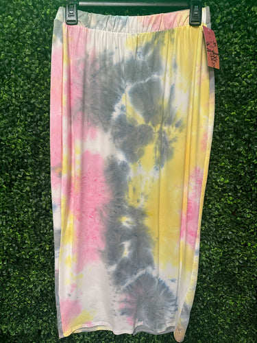 Colorful Tie-Dye Comfort Skirt