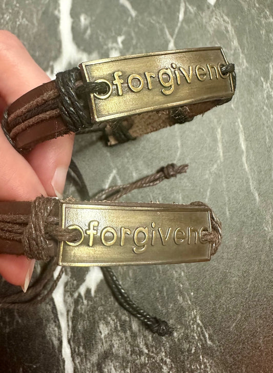 FORGIVEN LEATHER BRACELET