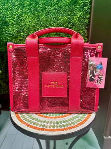 Red Sequin "The Tote Bag" Purse