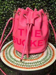 Pink "The Bucket" Bucket Bag