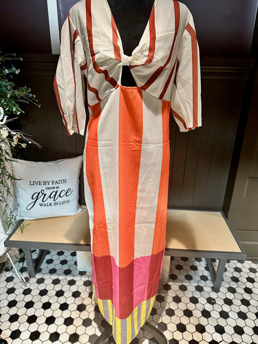 Striped Summer Maxi Dress