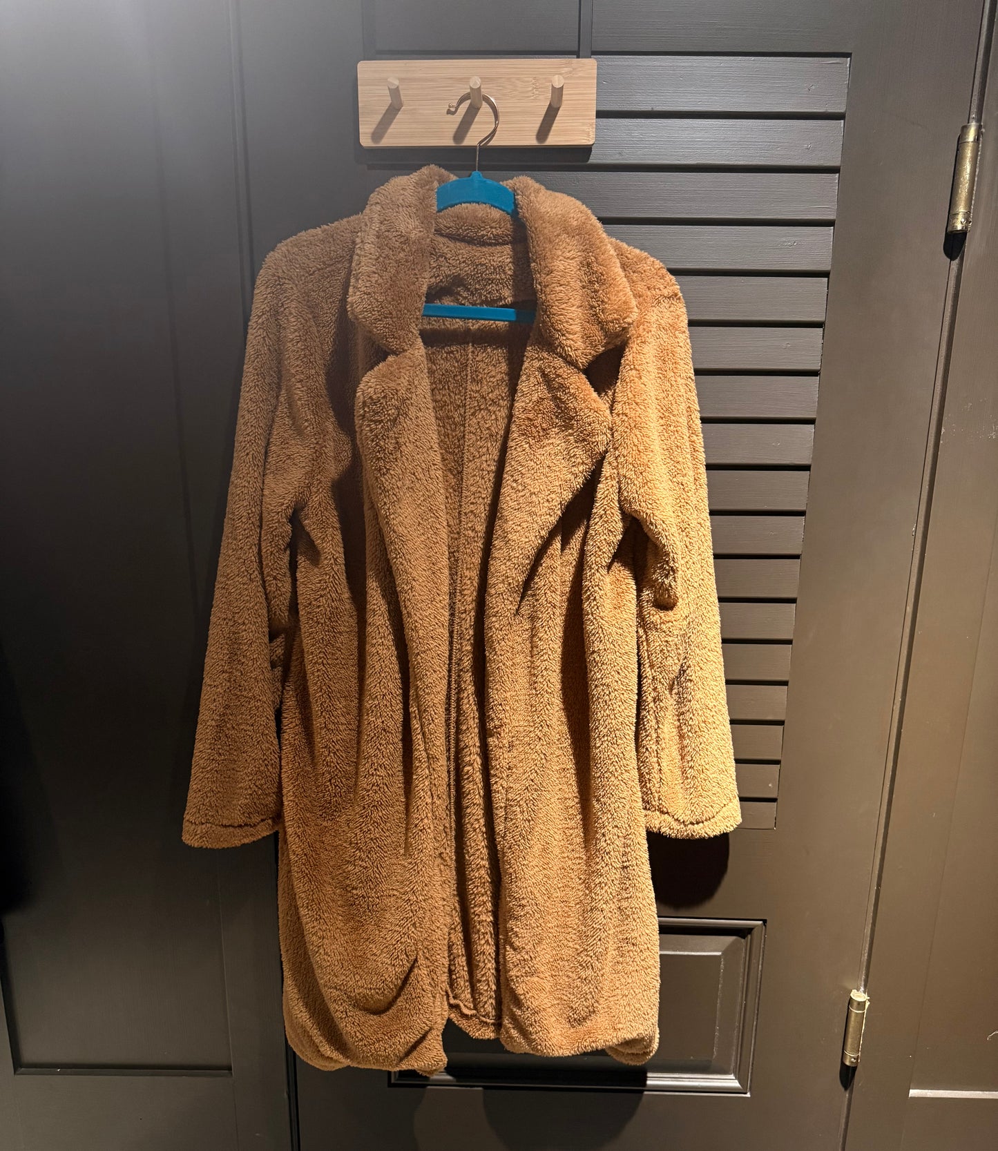 Long Fuzzy Open Jacket/Coat