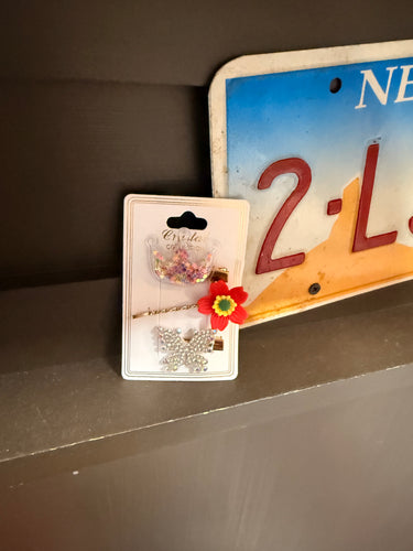 Set of 3 Princess Crown Hair Clips (2 Options)