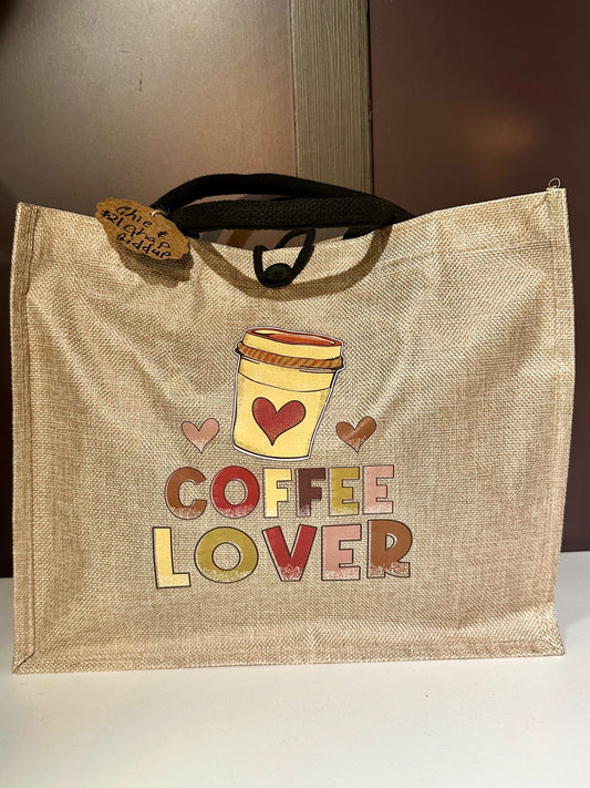 "Coffee Lover" Large Tote Bag