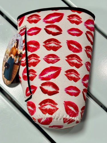 Red Lips Drink Cozie (32 OZ.)