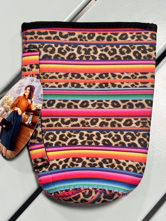 Leopard & Bright Stripes Drink Cozie (32 OZ.)