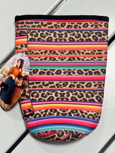 Leopard & Bright Stripes Drink Cozie (32 OZ.)