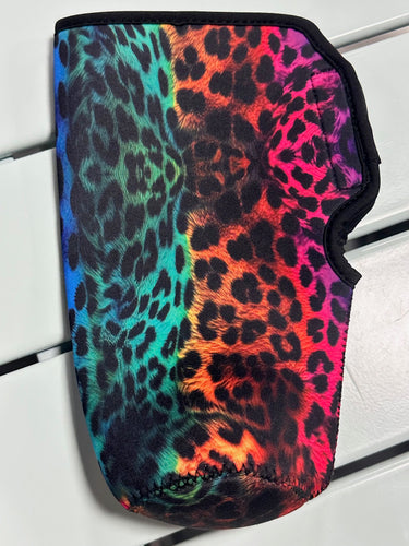 Multi-Colored Leopard Print Drink Cozie (40 OZ.)