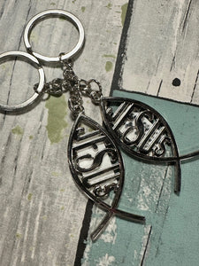 Jesus Saves Fish Keychain