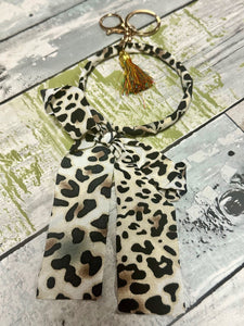 Leopard Print Bow Keyring Holder/Keychain (3 Options)