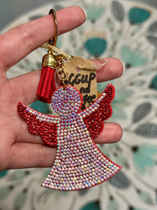 Rhinestone Angel Keychain (2 Options)