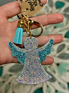 Rhinestone Angel Keychain (2 Options)