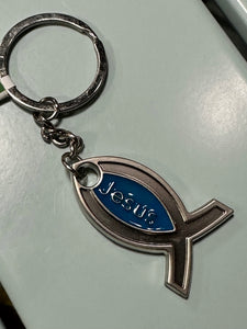 "Jesus" Fish Keychain (3 Options)