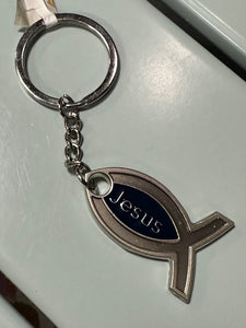 "Jesus" Fish Keychain (3 Options)