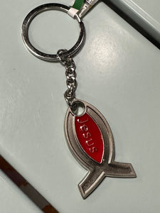 "Jesus" Fish Keychain (3 Options)