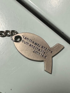 "Jesus" Fish Keychain (3 Options)