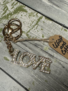 "Love" Blingy Keychain (3 Options)
