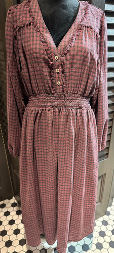 Plaid Print Fall Fringe Dresses (2 Options)