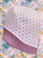 Load image into Gallery viewer, Purple Gingham &amp; Dots Bucket Hat