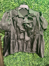 Load image into Gallery viewer, Bell Sleeve Ruffle Chiffon OSFM Top (2 Options)