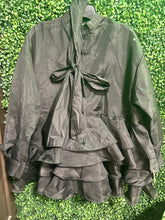 Load image into Gallery viewer, Ruffle Bottom Belted Tie OSFM Top (2 Options)
