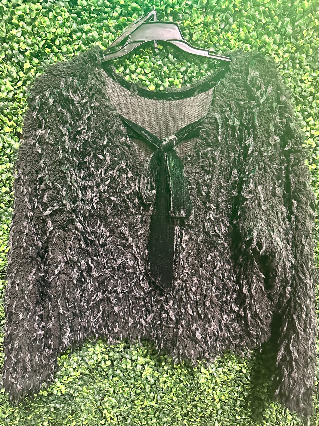 Fuzzy Ragged Big Bow Sweater (2 Options)