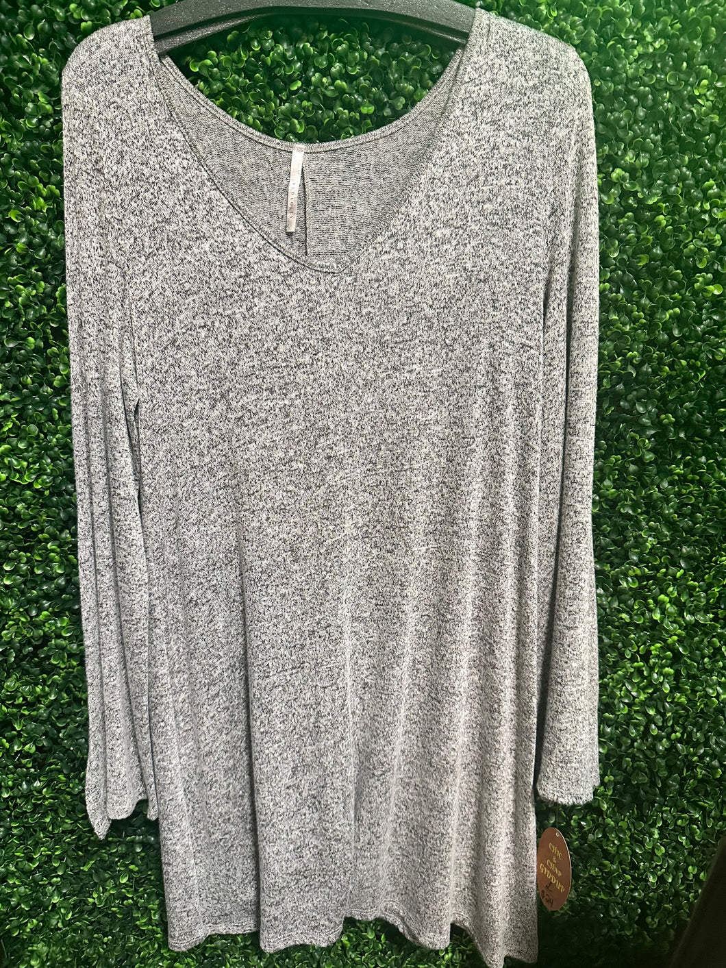 Basic Grey Tunic Top
