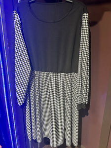 Houndstooth Tunic/Dress Plus Size