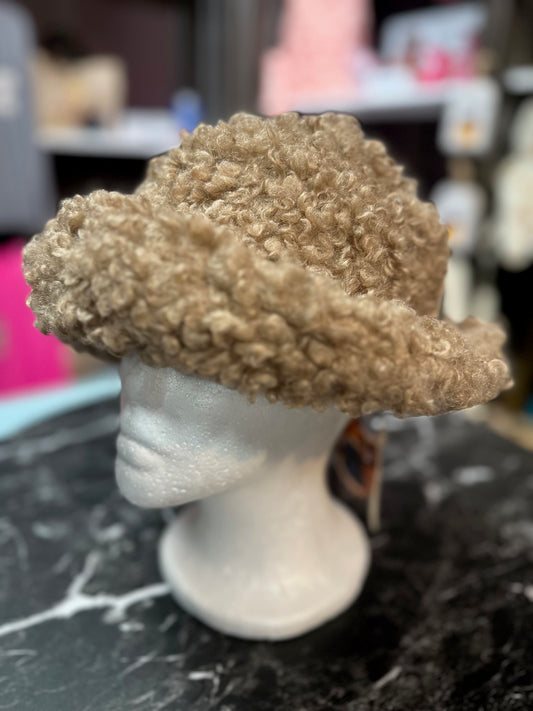 Tan Sherpa Adjustable Hat